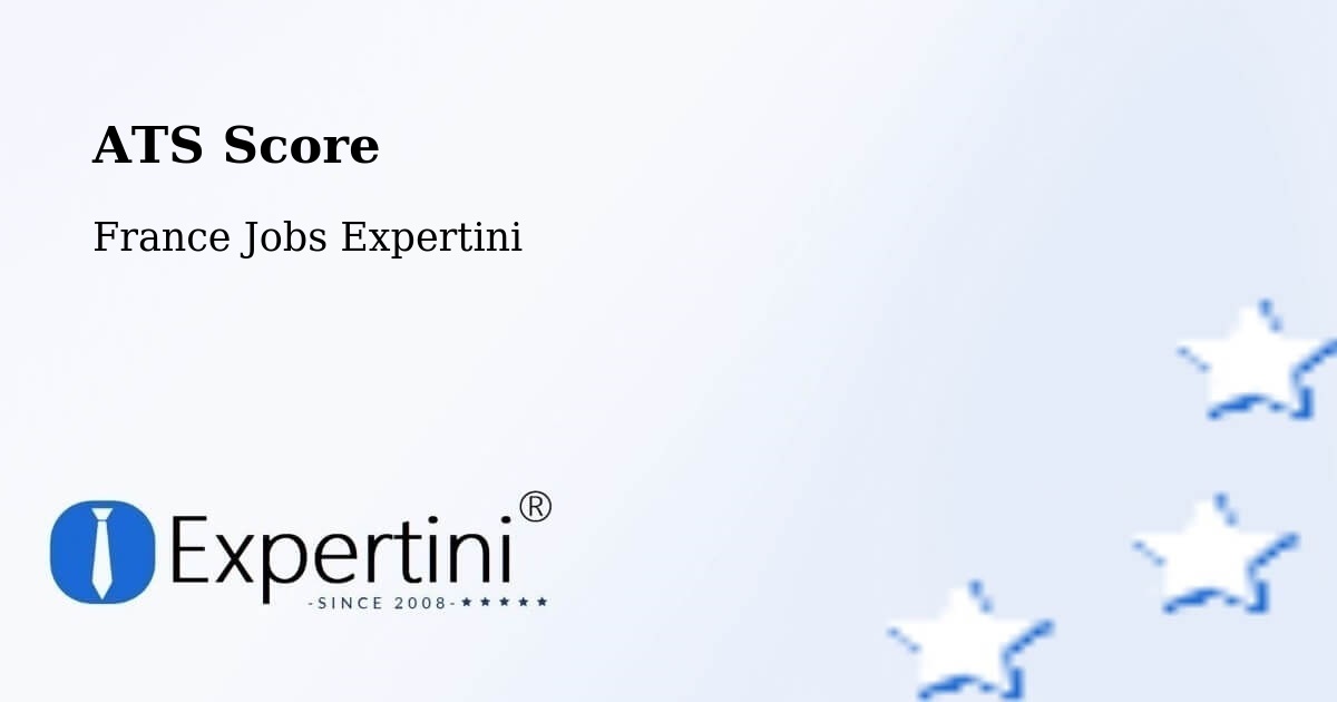 Resume ATS Score & Job Description Match Tool – Aizenay - France Jobs Expertini